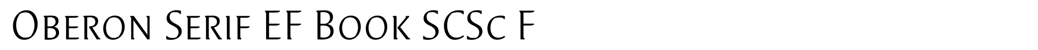 Oberon Serif EF Book SCSc F image